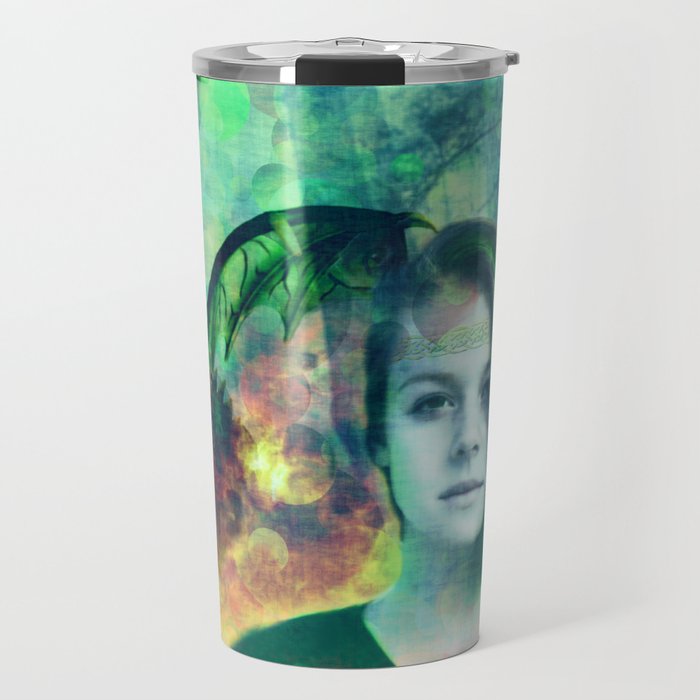 Fantasy Artwork Celtic Fire Travel Mug By Sandyrichter