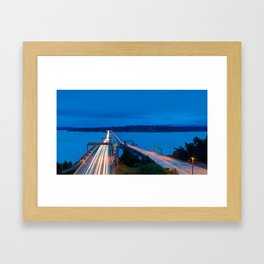 Floating Bridge Framed Art Print