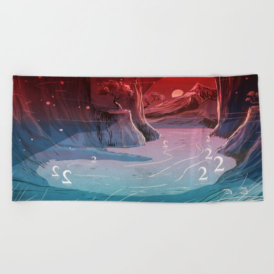 2wan Lake Beach Towel