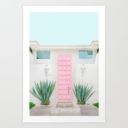 The Pink Door, Palm Springs, California Art Print