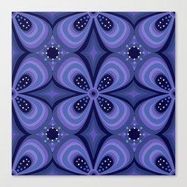 Kaleidoscope Blue Canvas Print