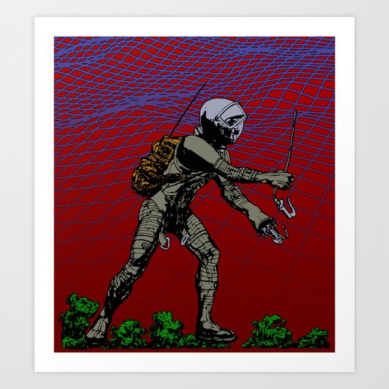 In Martian Fields Art Print