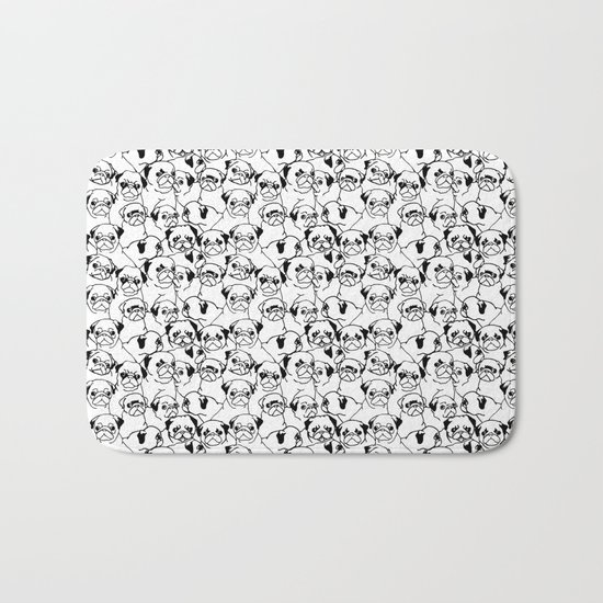 Oh Pugs Bath Mat