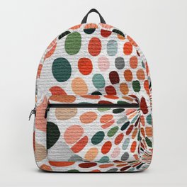 Terracotta Color Spots colorful abstract art and home decor Backpack