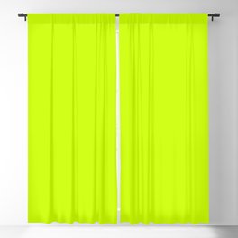 Bright green lime neon color Blackout Curtain