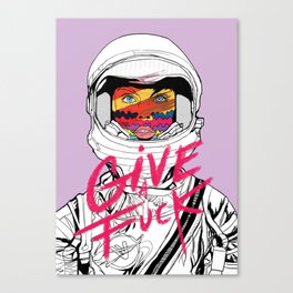 Give a Fuck Canvas Print