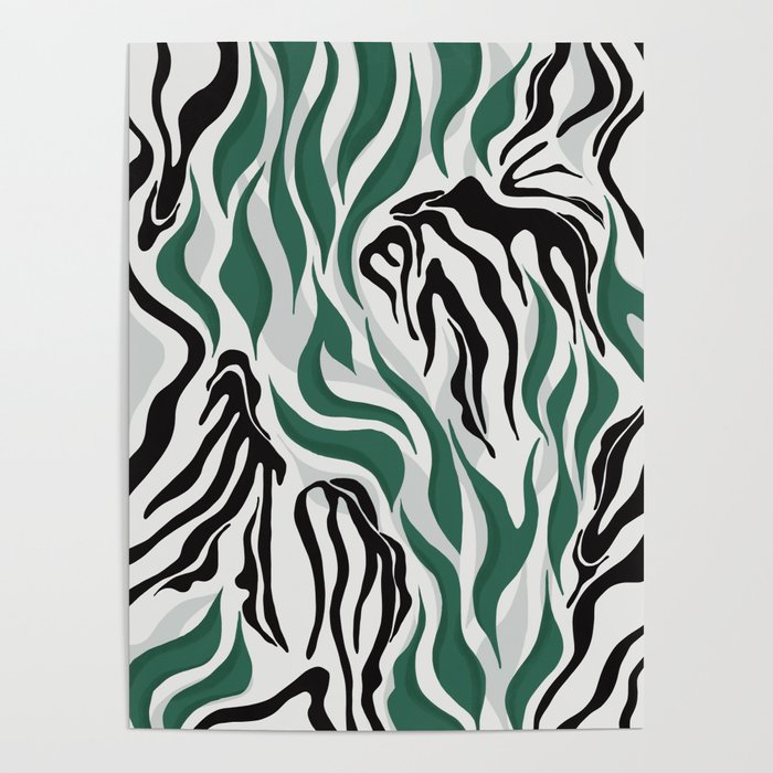 Abstract tropical design Poster