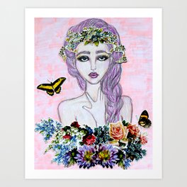 Garden Girl Art Print