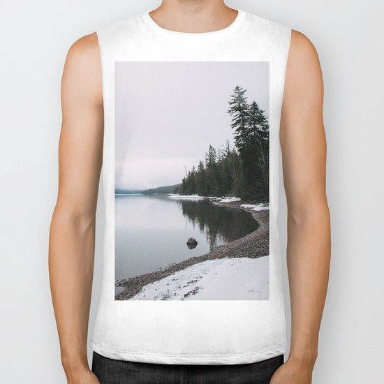 SNOWY MORNING Biker Tank