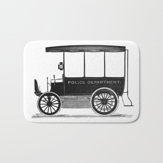 Police car Bath Mat