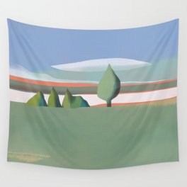 Tree and shrubs Wall Tapestry