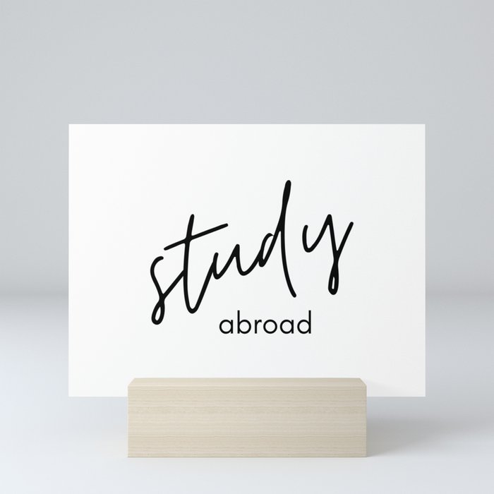 study abroad Mini Art Print