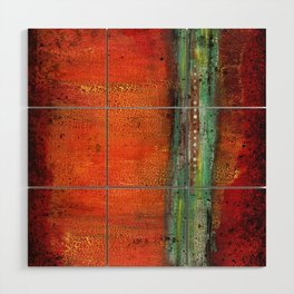 Abstract Copper Wood Wall Art