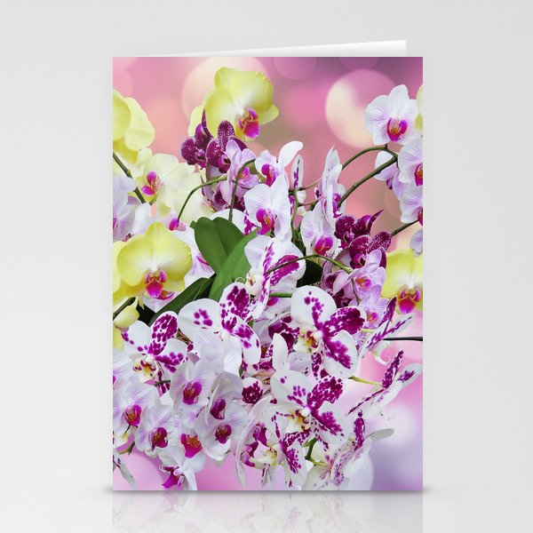 Bird and flowers art  Stationery Cards