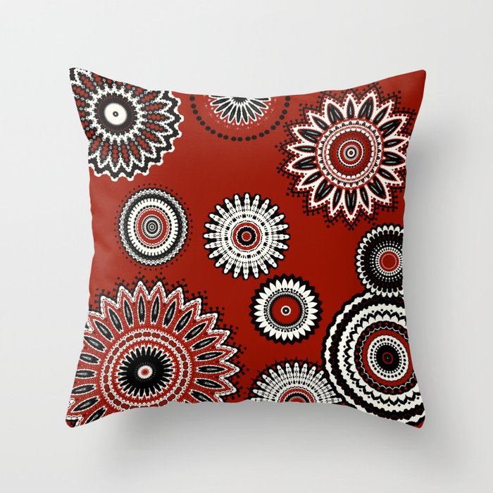 Bright red hotsell throw pillows