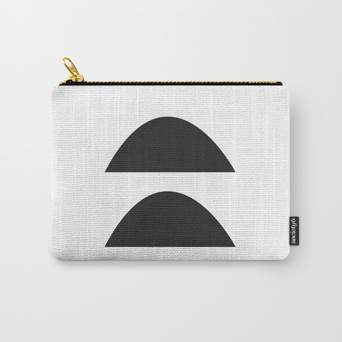 Wonky Arches | Black + White Carry-All Pouch