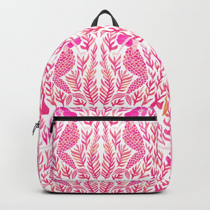 Kelp Forest Mermaid – Pink Backpack