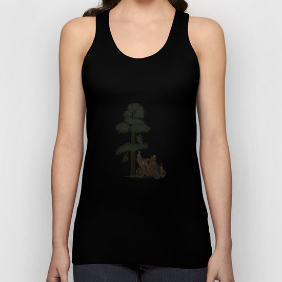 Two Gentlemen in the Forest Unisex Tank Top