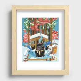 "French Onsen" Recessed Framed Print