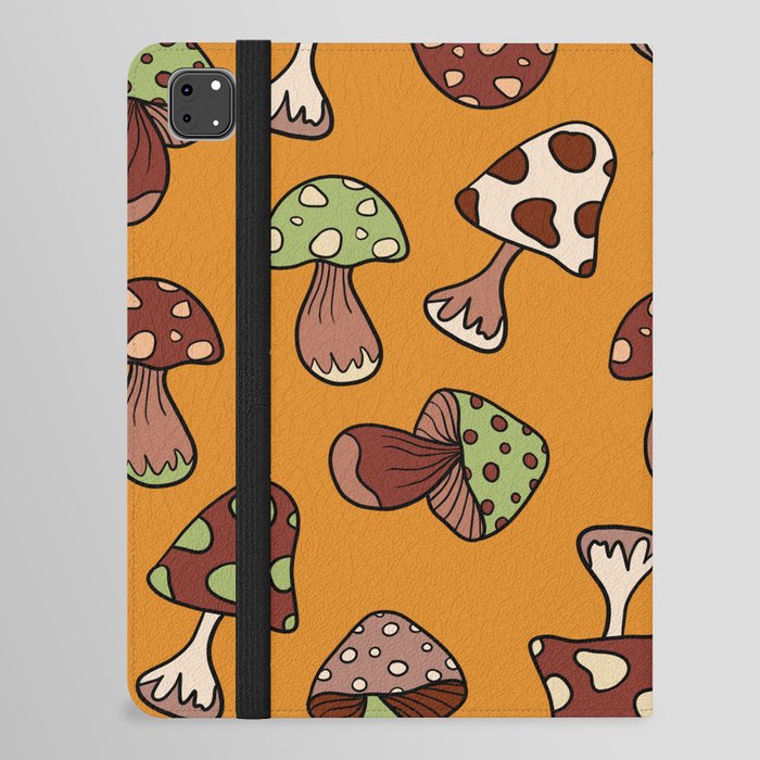 Vintage mushrooms 3 iPad Folio Case
