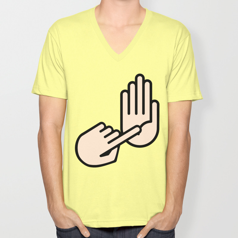 Lansing Michigan Hand Map Unisex V Neck By Cileas Society6