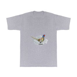 Common pheasant T Shirt | Watercolor, Cardboard, Commonpheasant, Drawing, Colored Pencil, Coloredpencil, Glimmer, Male, Colors, Fowl 