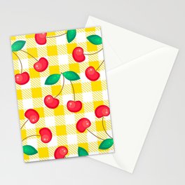 Cherry pattern Stationery Card