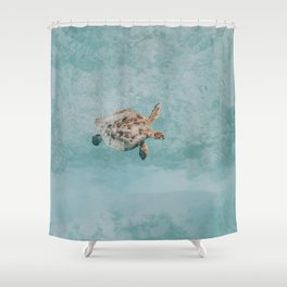 sea turtle vi Shower Curtain