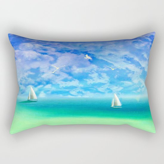 Beautiful Day For Sailing Rectangular Pillow