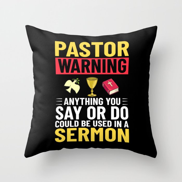 Pastor Church Minister Clergy Christian Jesus Throw Pillow