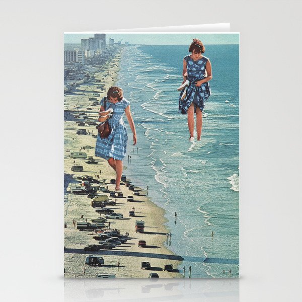 Walk on the Beach Stationery Cards