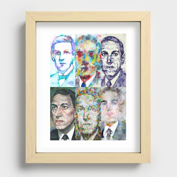SIX TIMES H. P. LOVECRAFT Recessed Framed Print