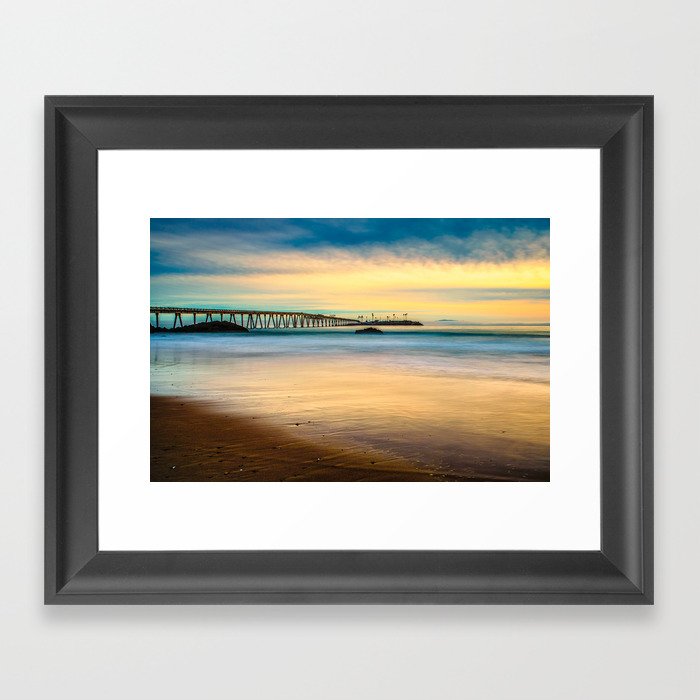 Malibu Sunset Framed Art Print
