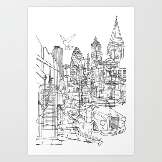 London! Art Print