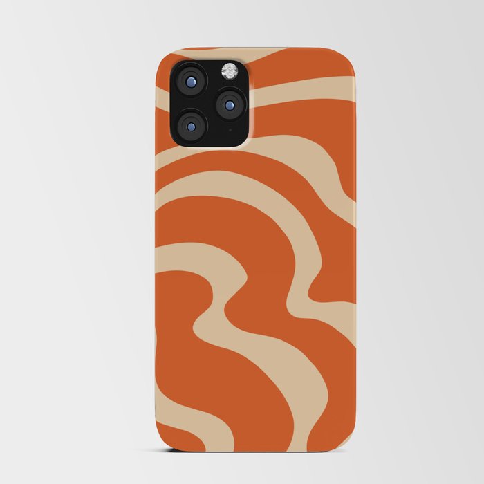 Sunny Orange Swirl iPhone Card Case