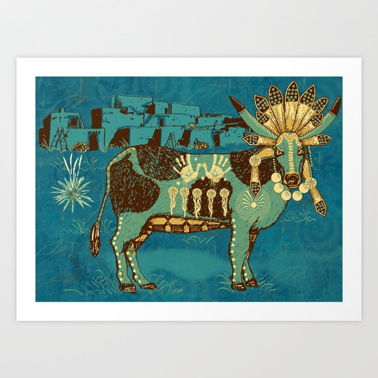 Cowchina Art Print