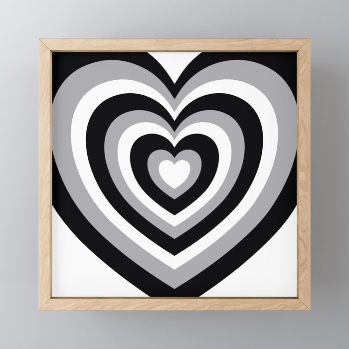 Society6 ケース Black White Heart Love Hypnotic Black & White Hearts Poster by Simple Decor | Society6