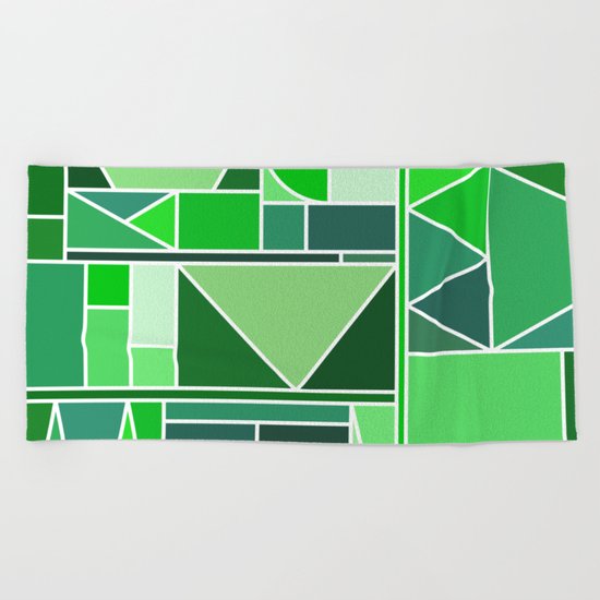 Kaku Green Beach Towel