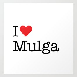 I Heart Mulga, AL Art Print | Love, Iheartmulga, White, Red, Ilovemulga, Al, Graphicdesign, Heart, Alabama, Typewriter 