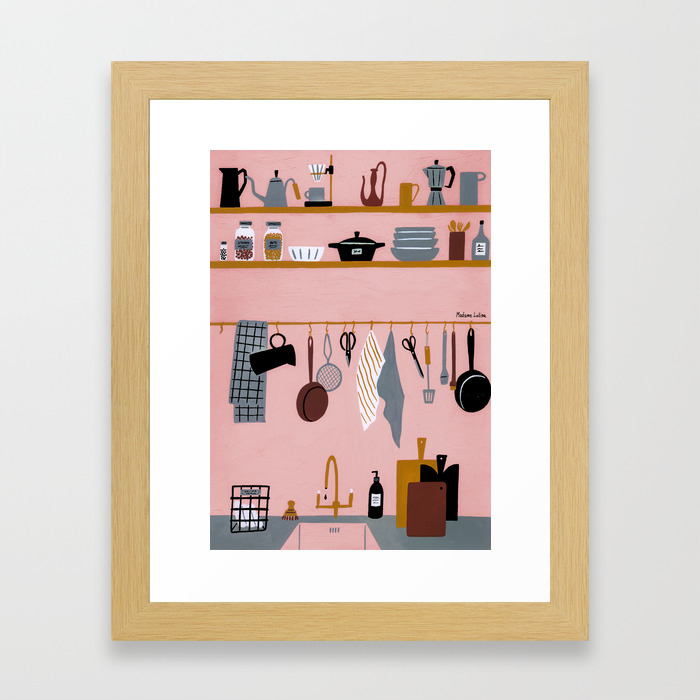 Kitchen Framed Art Print By Madamelolina Society6