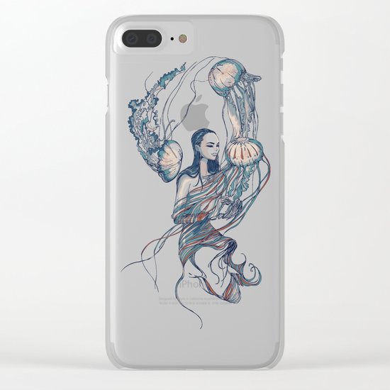 Jellyfish Clear iPhone Case