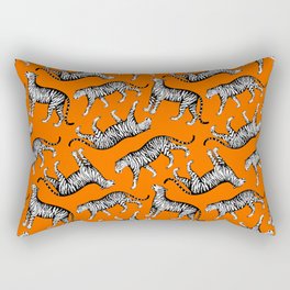 Tigers (Orange and White) Rectangular Pillow