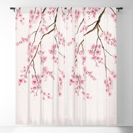 Can You Feel Spring? - Cherry Blossom  Blackout Curtain
