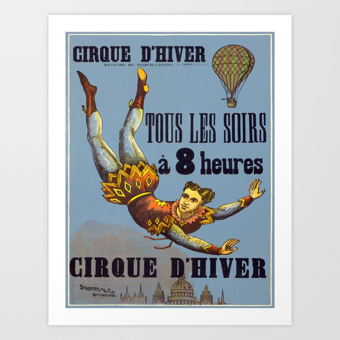 Vintage poster - Cirque D'Hiver Art Print