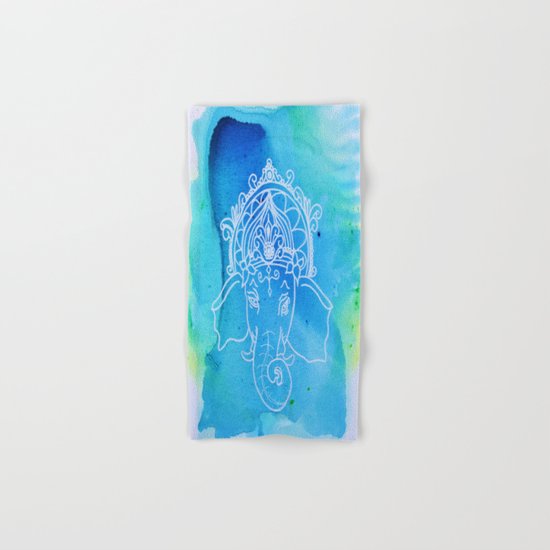 Watercolor Elephant Hand & Bath Towel