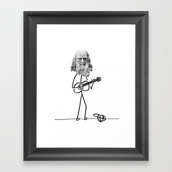the struggling artist Framed Art Print