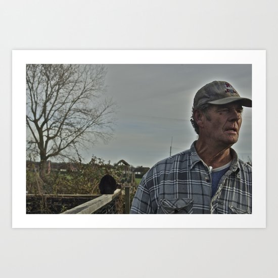 Allotment Andy Art Print