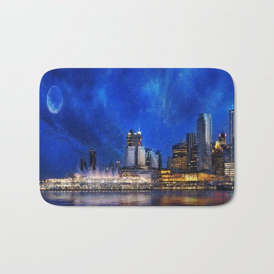 Canada At Night Bath Mat