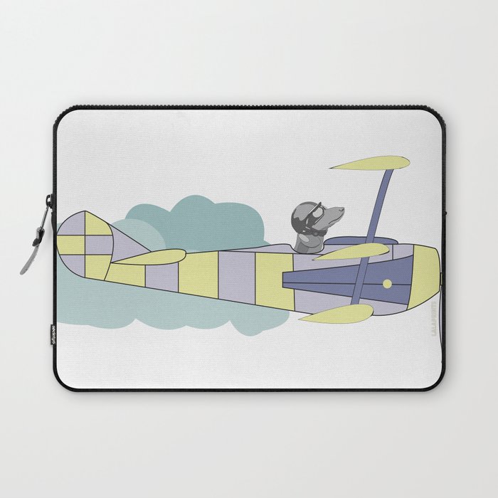 Dog air-cloud pilot. Joy in the clouds collection Laptop Sleeve