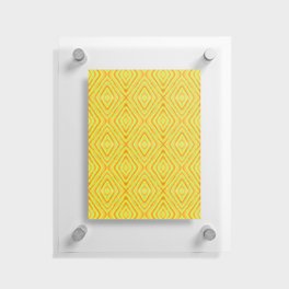 Color Diamonds Yellow Floating Acrylic Print
